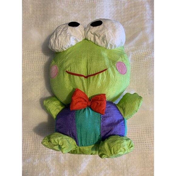 Vintage Sanrio Keroppi Puffalump Plush Toy Frog - Picture 10 of 10